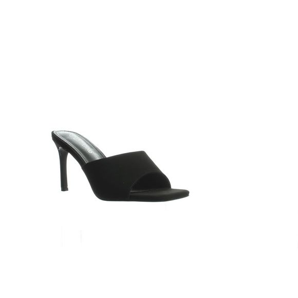 Shoe Land Womens Melrose Black Heels Size 6 Medium (B, M) - Picture 2 of 4